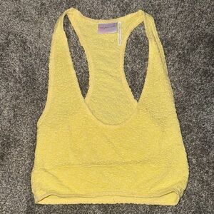 Urban Outfitters Yellow Textured Tank Top